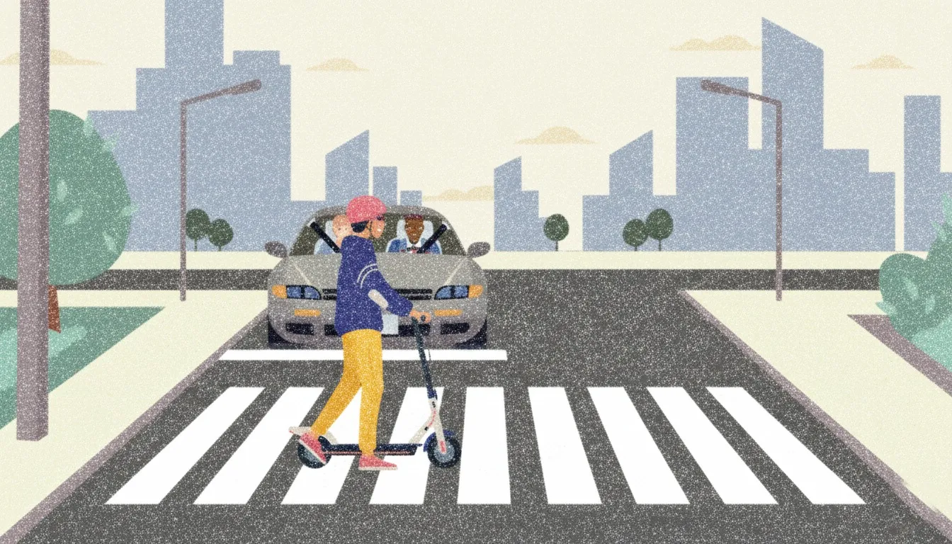 Illustration: atravessando